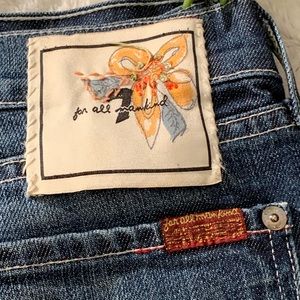 7 For All Mankind Low Rise Bootcut Size 29
